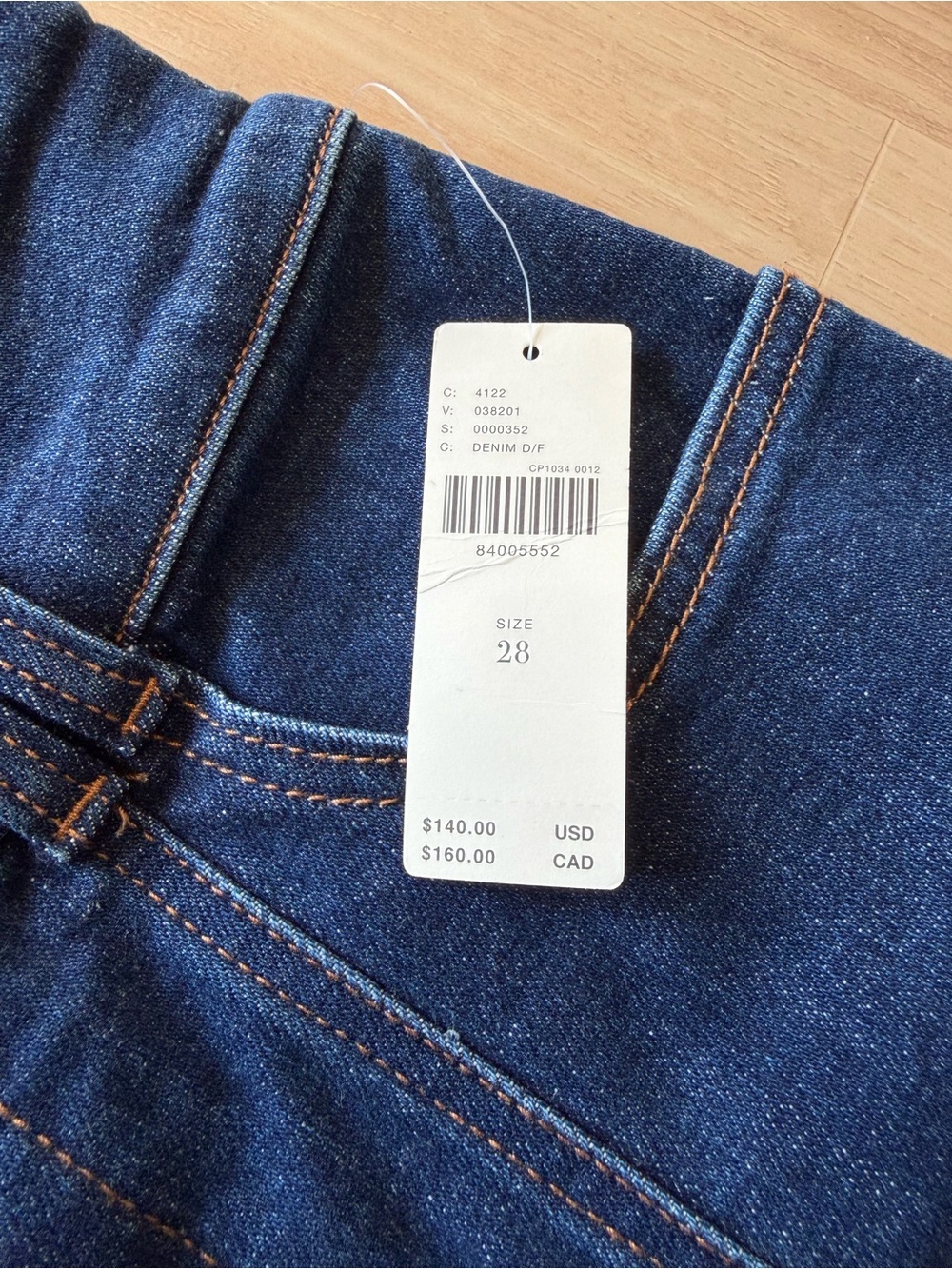 NWT Anthropologie Pilcro Wide-Leg Women’s Jeans The Skipper in Dark Blue - Picture 3 of 7